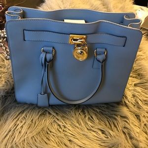 Michael Kors Light Blue Hamilton Bag